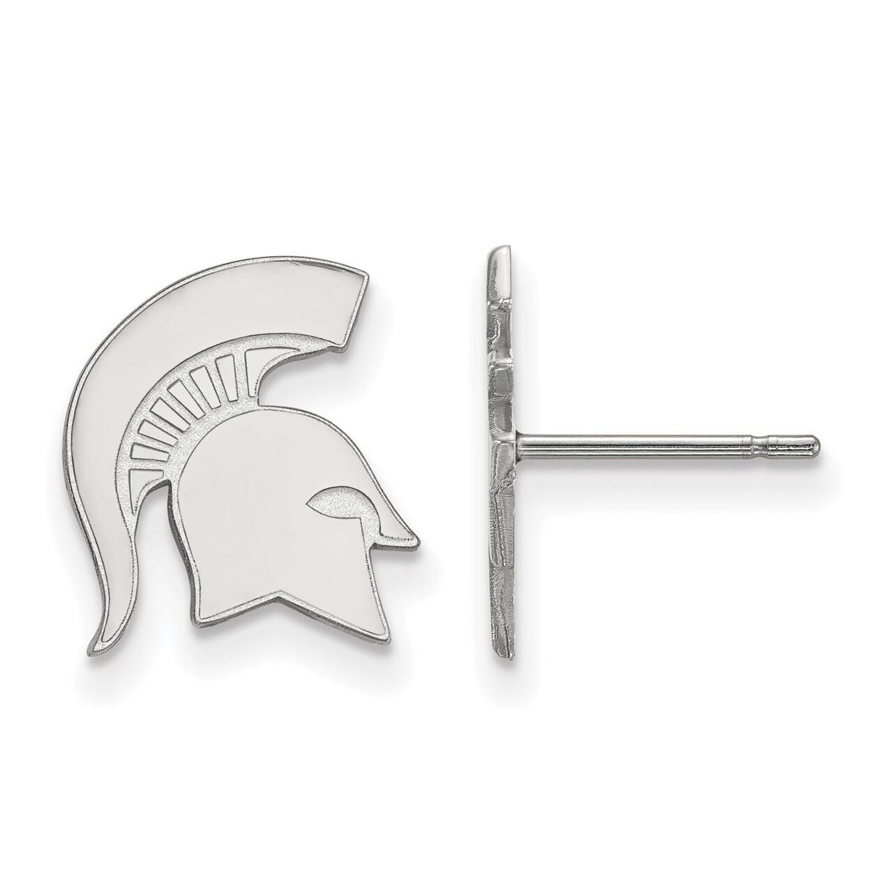 Michigan State University Small Post Earring 10k White Gold 1W051MIS, MPN: 1W051MIS, 886774789996