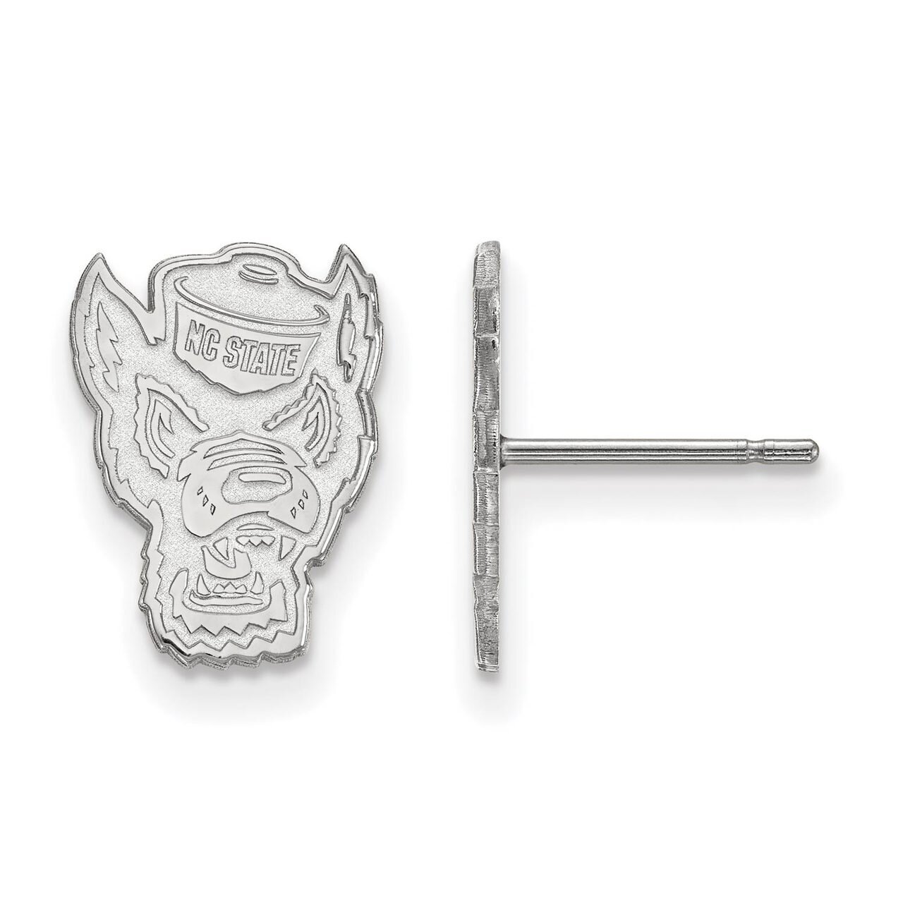 North Carolina State University Small Post Earring 10k White Gold 1W051NCS, MPN: 1W051NCS, 88677479…