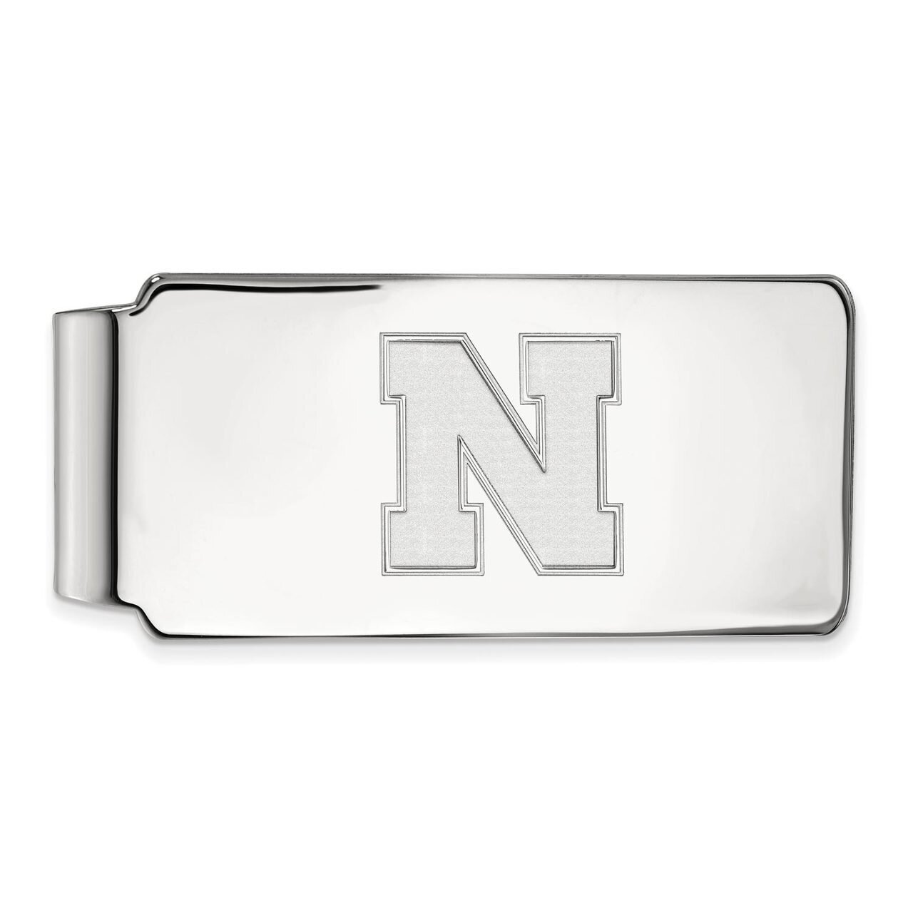 University of Nebraska Money Clip 10k White Gold 1W052UNE