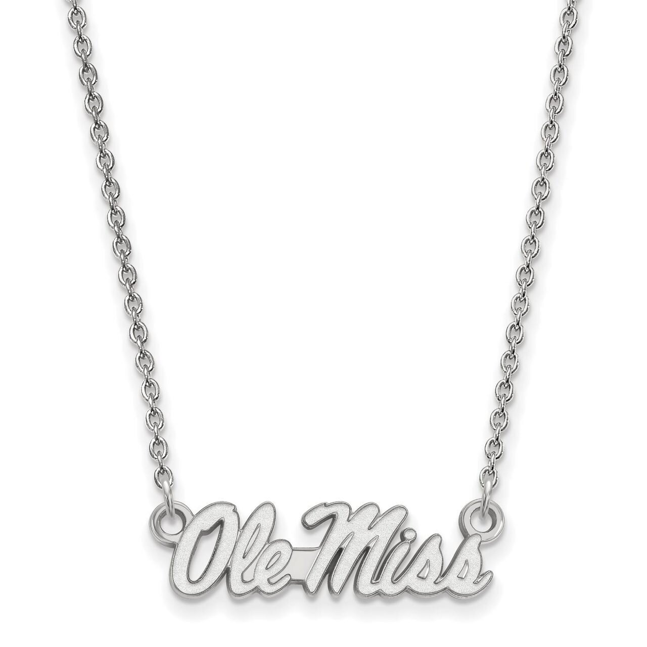 University of Mi10kwisippi Small Pendant with Chain Necklace 10k White Gold 1W054UMS-18, MPN: 1W054…