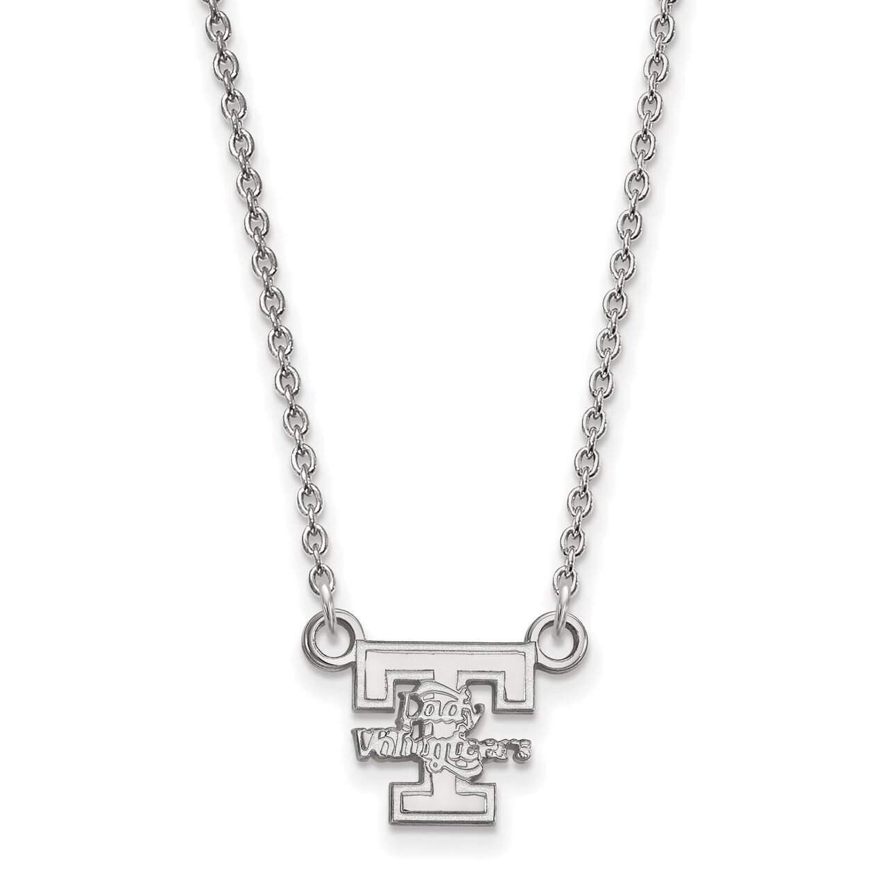 University of Tennessee Small Pendant with Chain Necklace 10k White Gold 1W054UTN-18