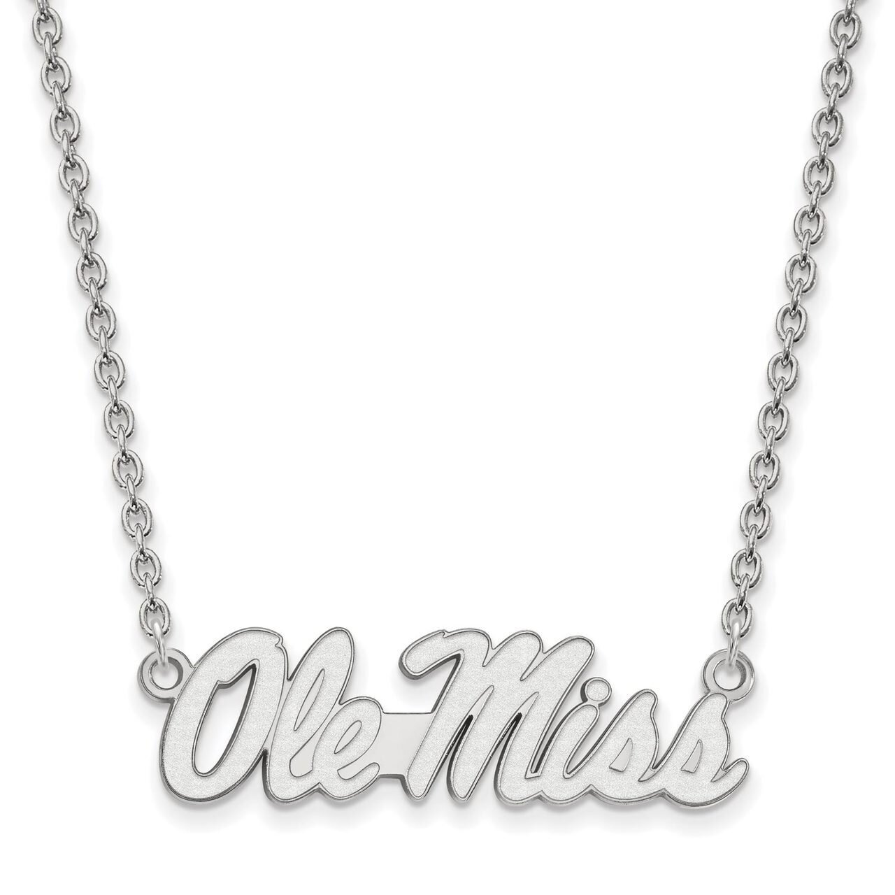 University of Mi10kwisippi Large Pendant with Chain Necklace 10k White Gold 1W055UMS-18, MPN: 1W055…