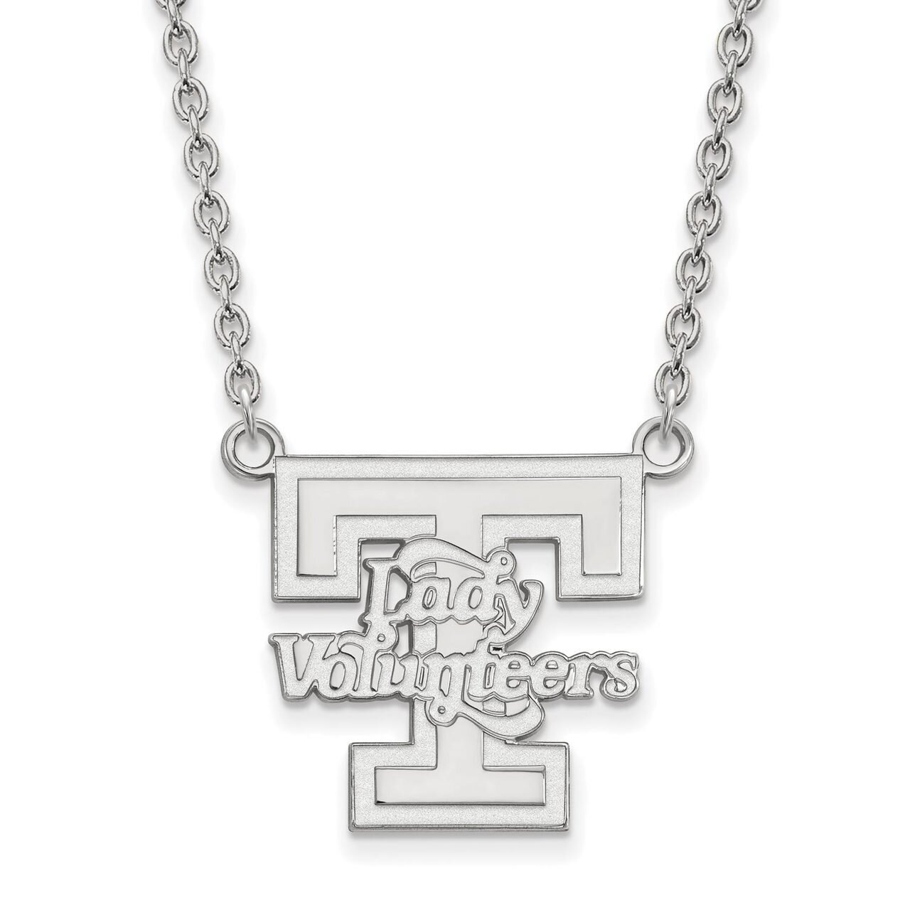 University of Tennessee Large Pendant with Chain Necklace 10k White Gold 1W055UTN-18, MPN: 1W055UTN…