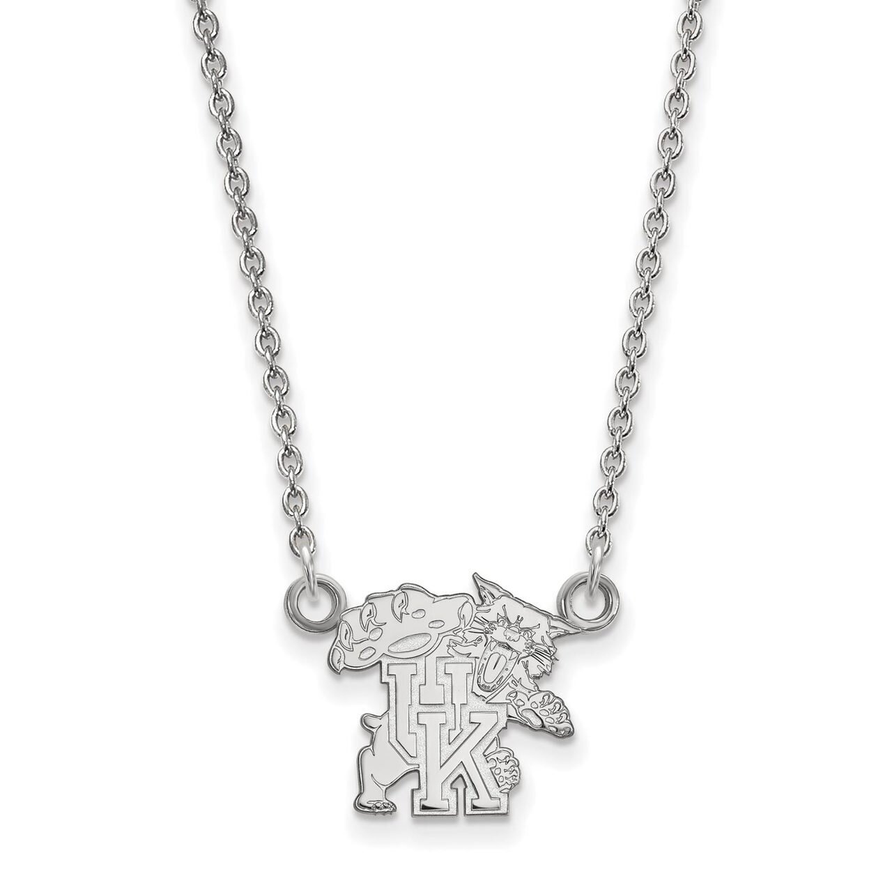University of Kentucky Small Pendant with Chain Necklace 10k White Gold 1W056UK-18, MPN: 1W056UK-18…