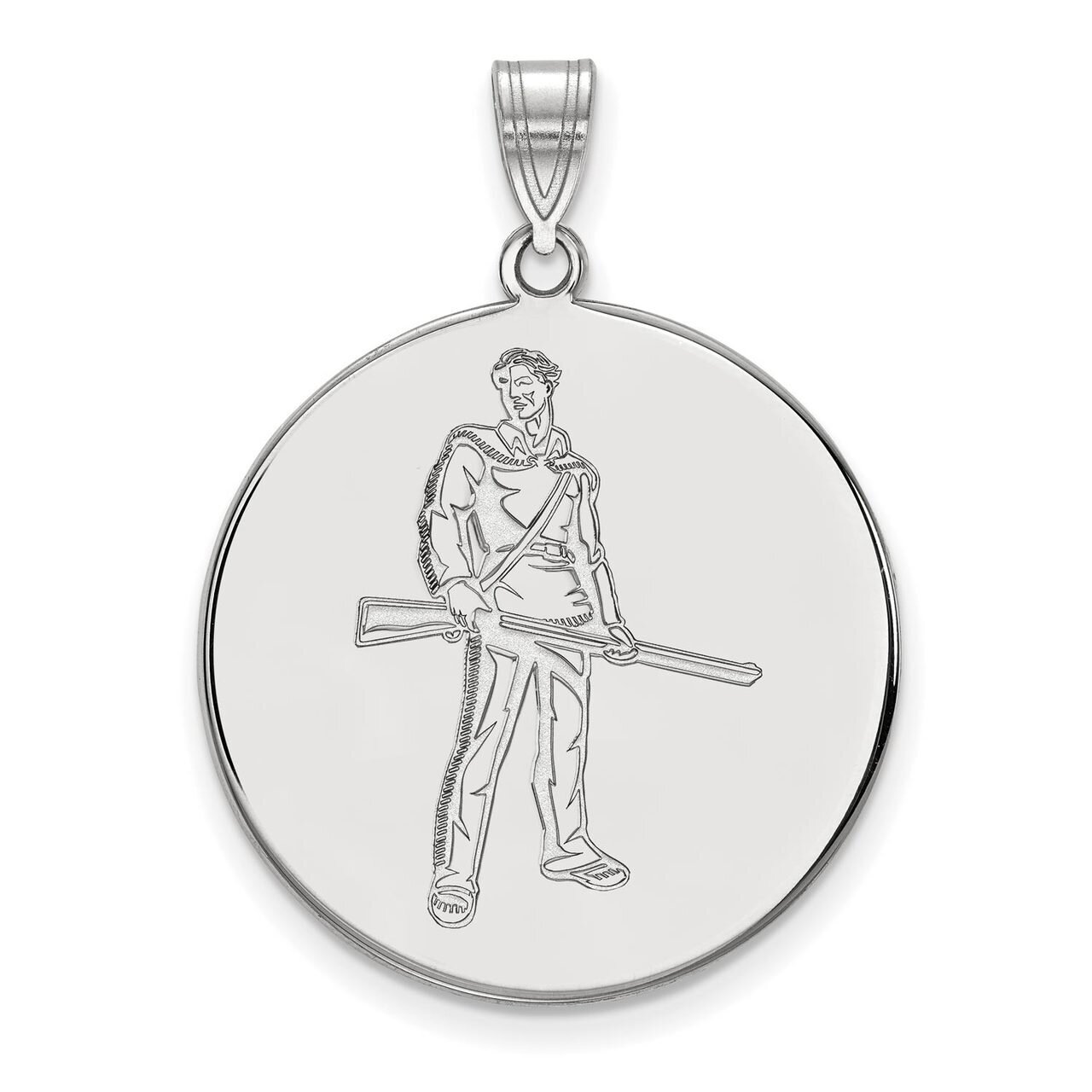 West Virginia University x-Large Disc Pendant 10k White Gold 1W058WVU, MPN: 1W058WVU, 886774791081