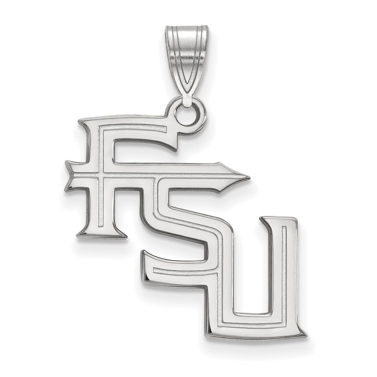 Florida State University Large Pendant 10k White Gold 1W061FSU, MPN: 1W061FSU, 886774791425