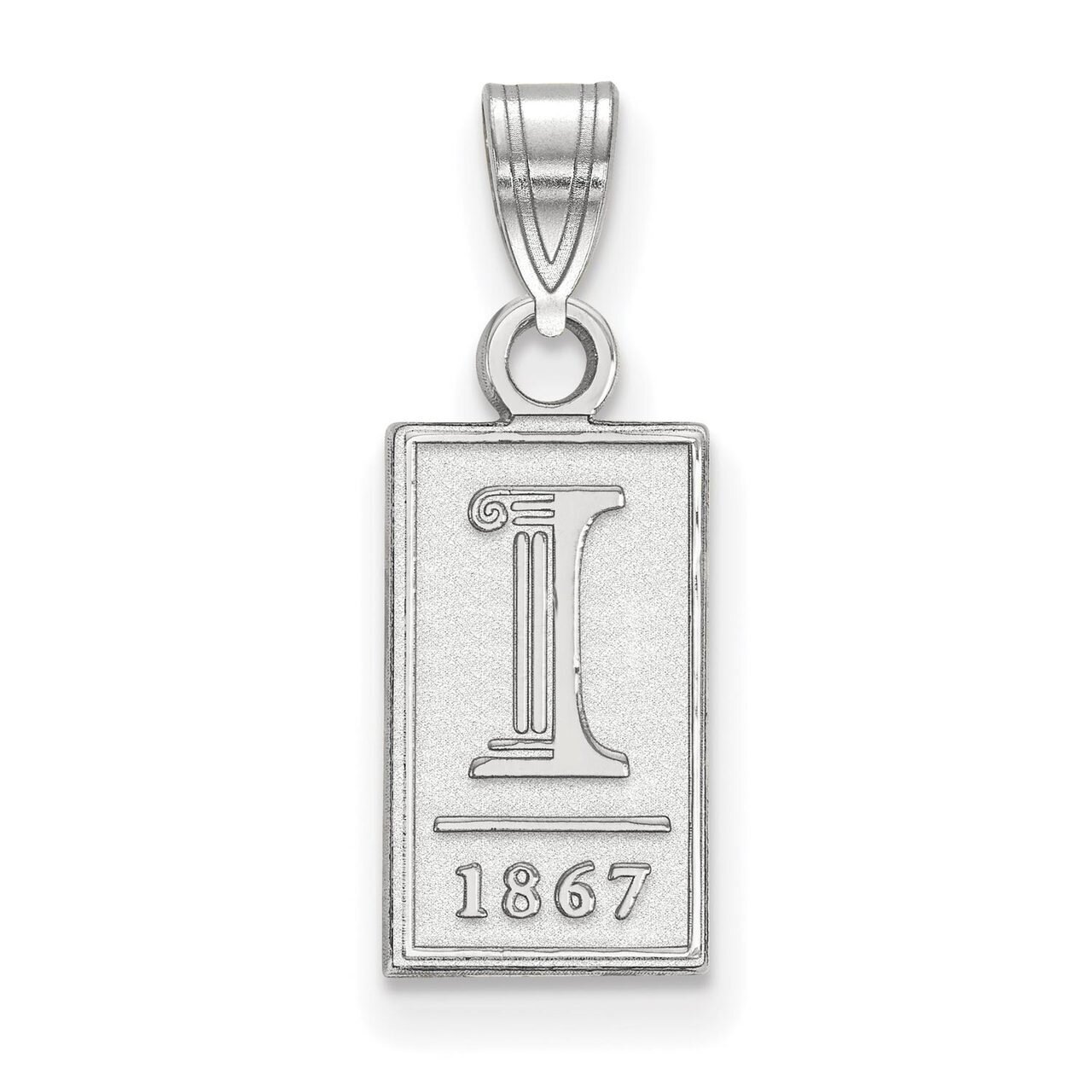 University of Illinois Small Pendant 10k White Gold 1W062UIL, MPN: 1W062UIL, 886774791685