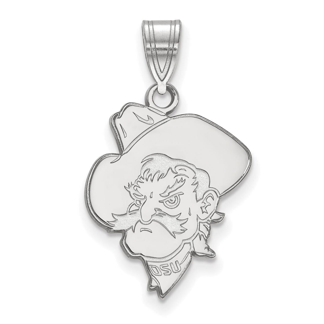 Oklahoma State University Large Pendant 10k White Gold 1W063OKS, MPN: 1W063OKS, 886774791791