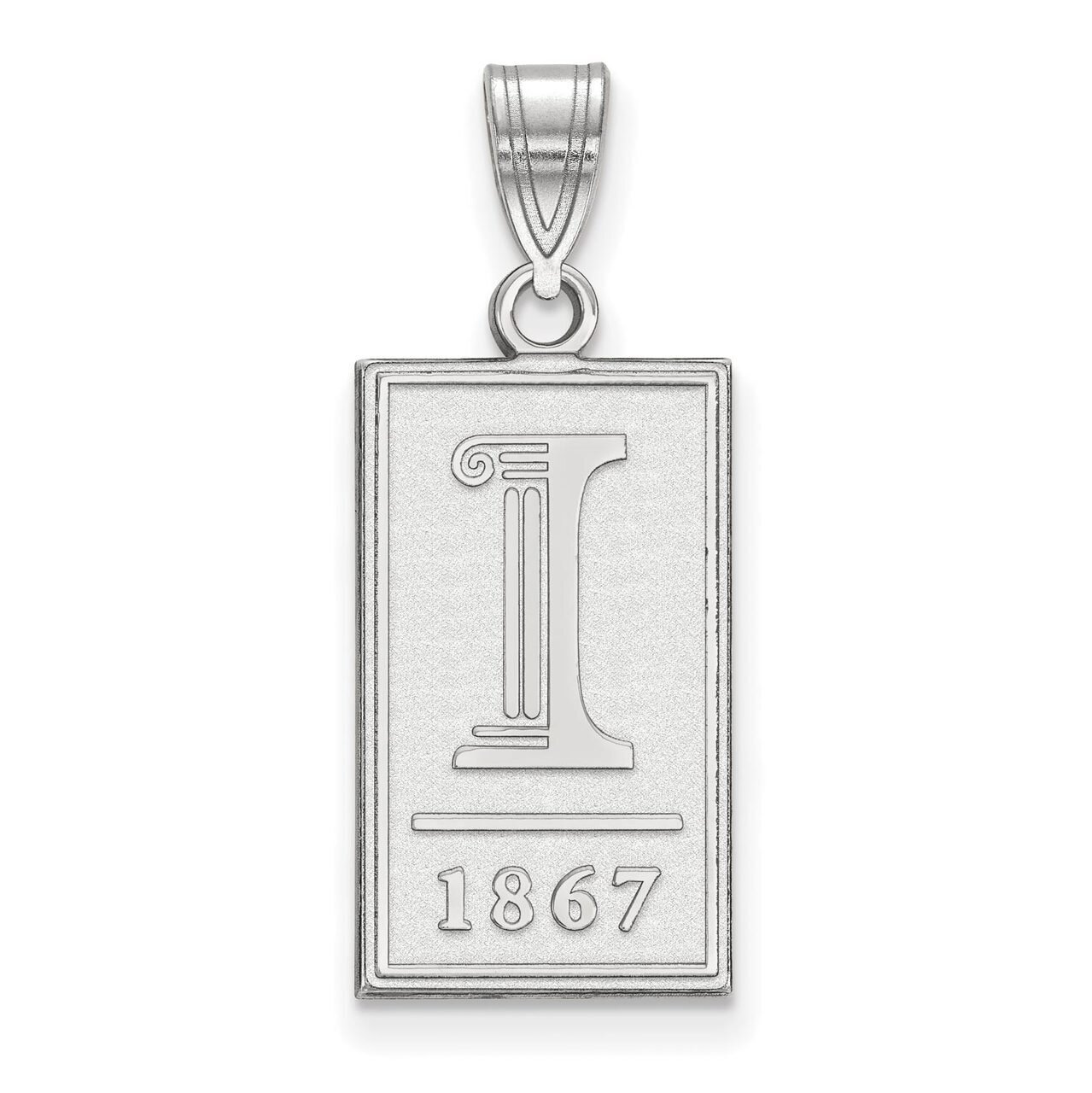 University of Illinois Large Pendant 10k White Gold 1W063UIL, MPN: 1W063UIL, 886774791838