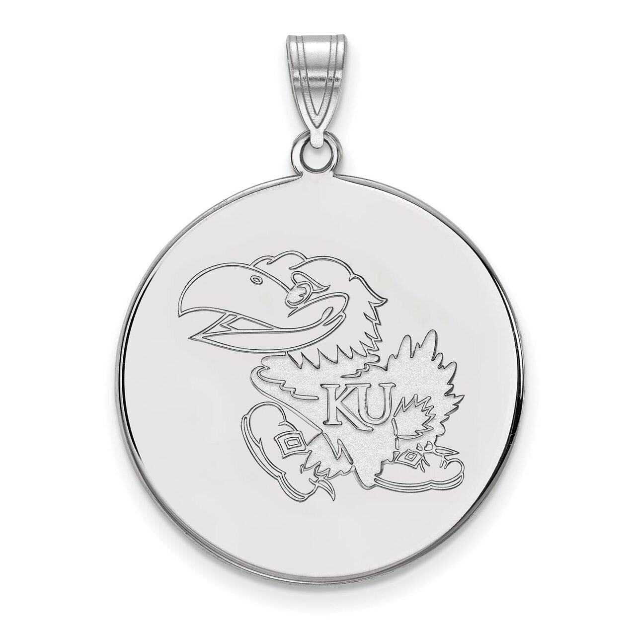 University of Kansas x-Large Disc Pendant 10k White Gold 1W063UKS, MPN: 1W063UKS, 886774791852