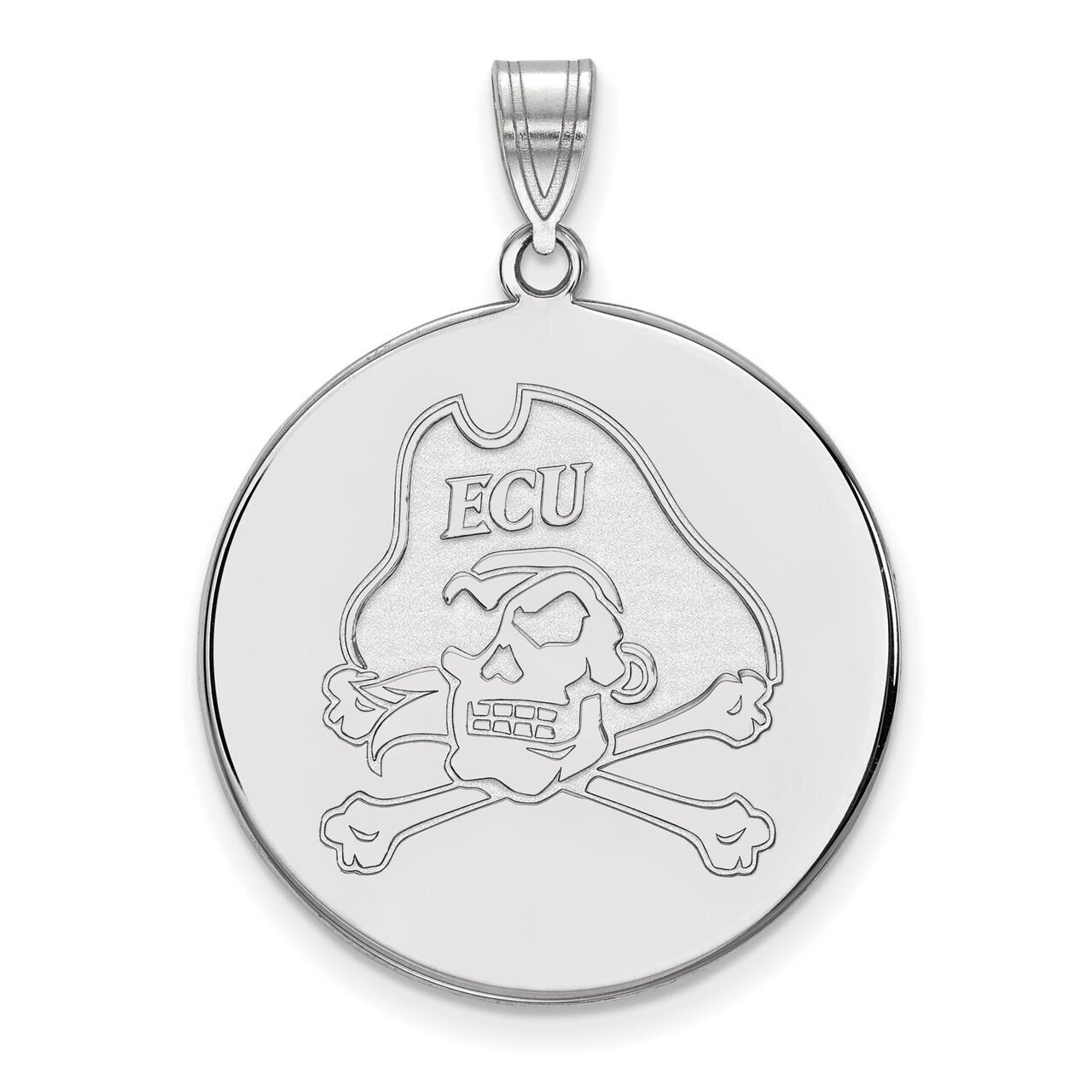 East Carolina University x-Large Disc Pendant 10k White Gold 1W064ECU, MPN: 1W064ECU, 886774791937