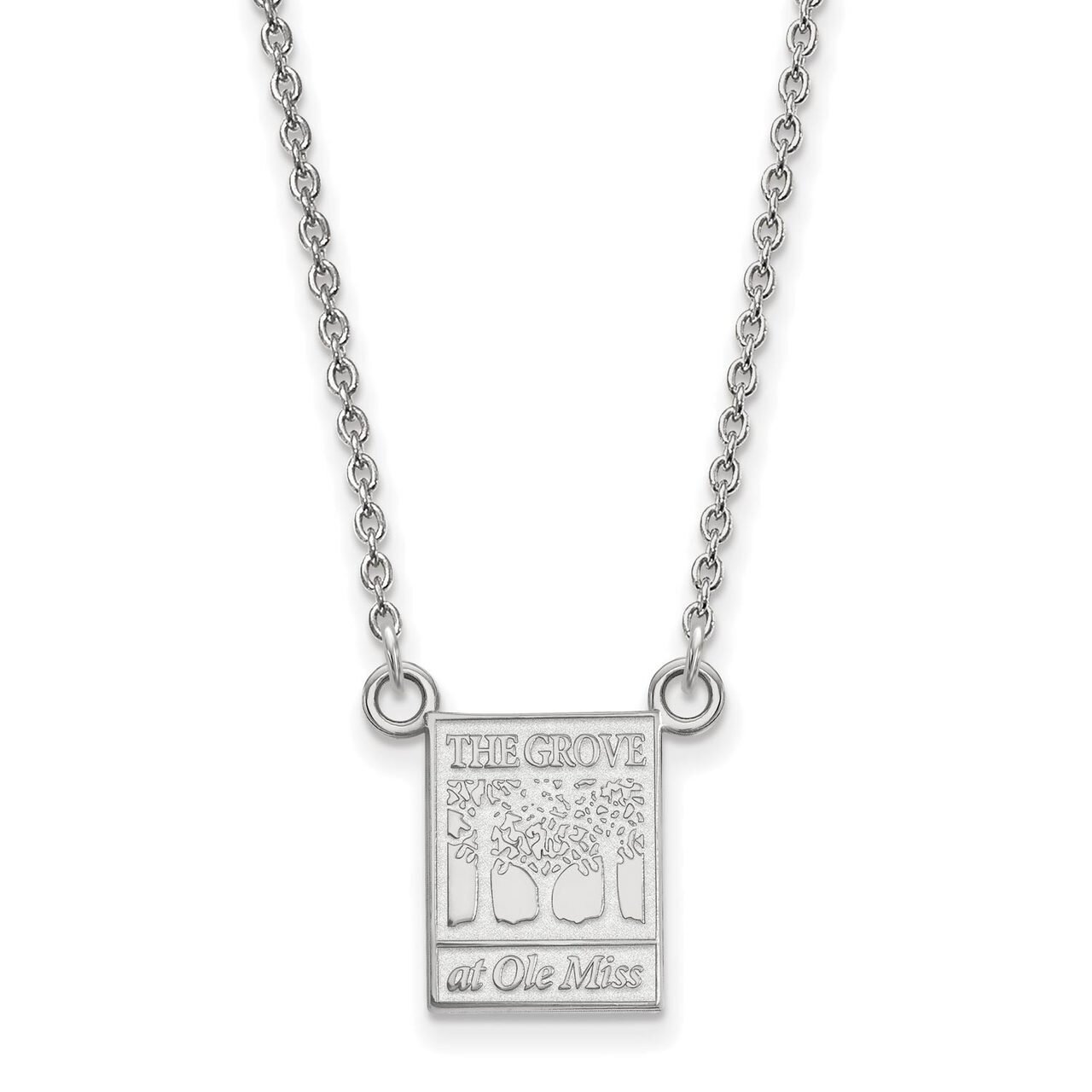 University of Mi10kwisippi Small Pendant with Chain Necklace 10k White Gold 1W064UMS-18, MPN: 1W064…