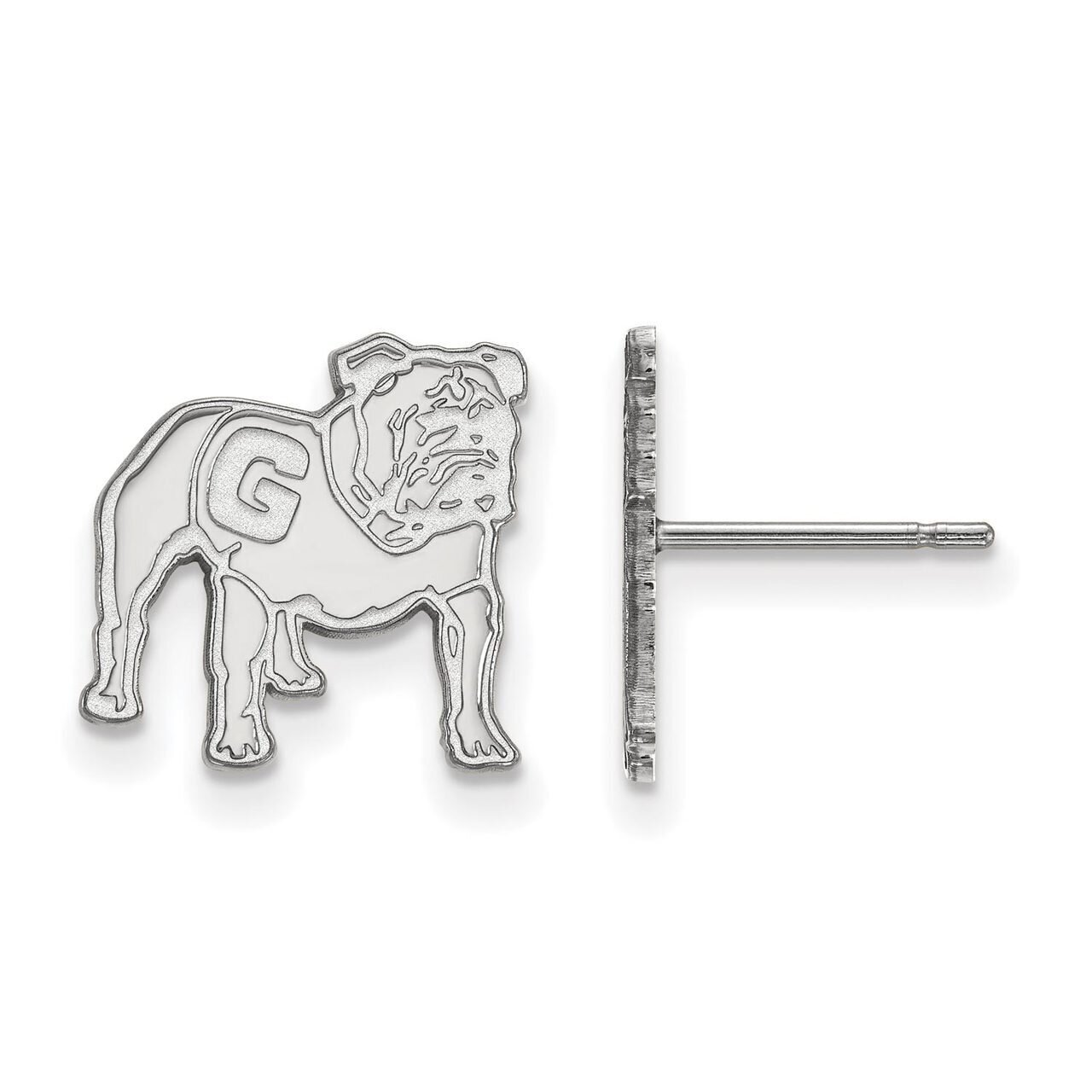 University of Georgia Small Post Earring 10k White Gold 1W065UGA, MPN: 1W065UGA, 886774792125