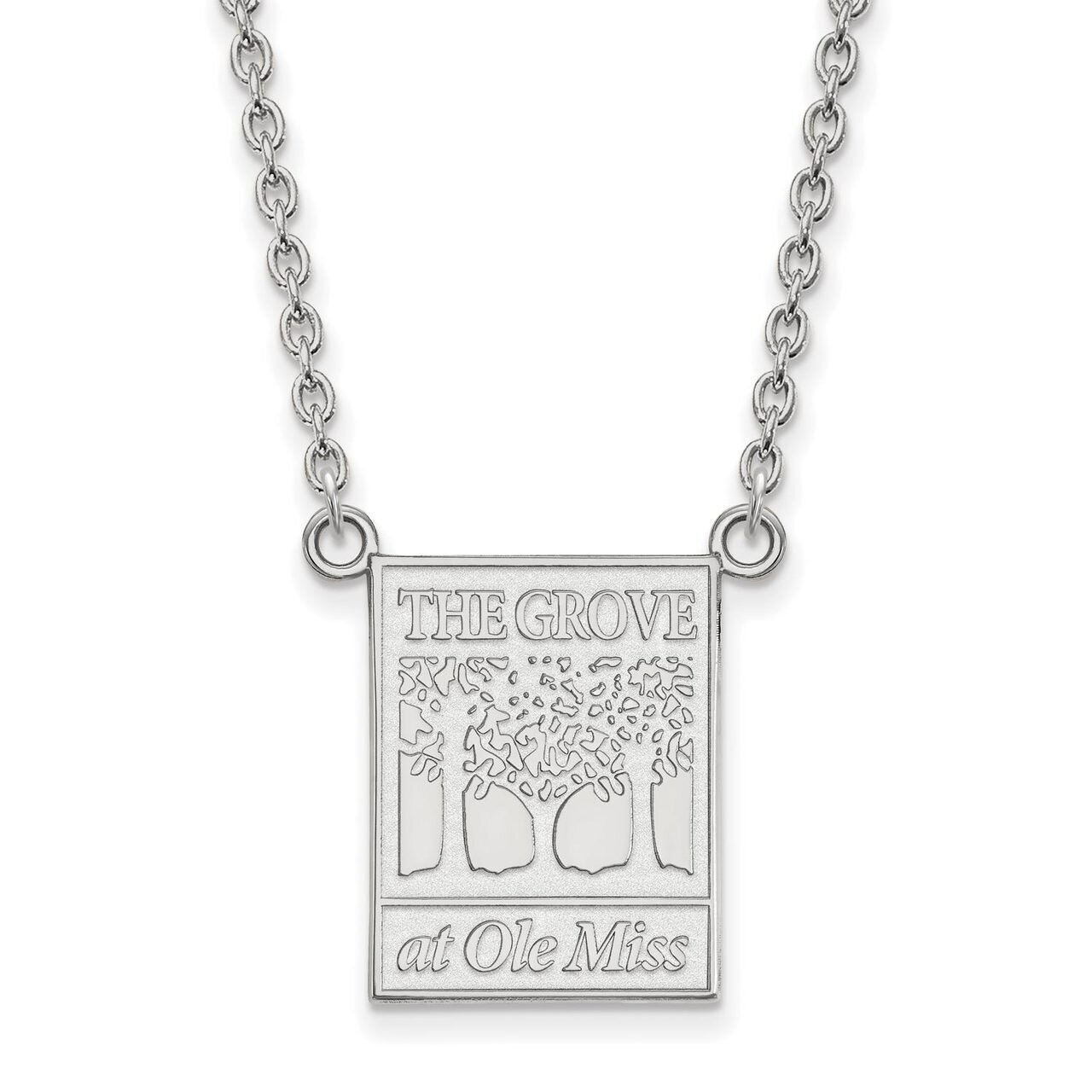 University of Mi10kwisippi Large Pendant with Chain Necklace 10k White Gold 1W065UMS-18, MPN: 1W065…