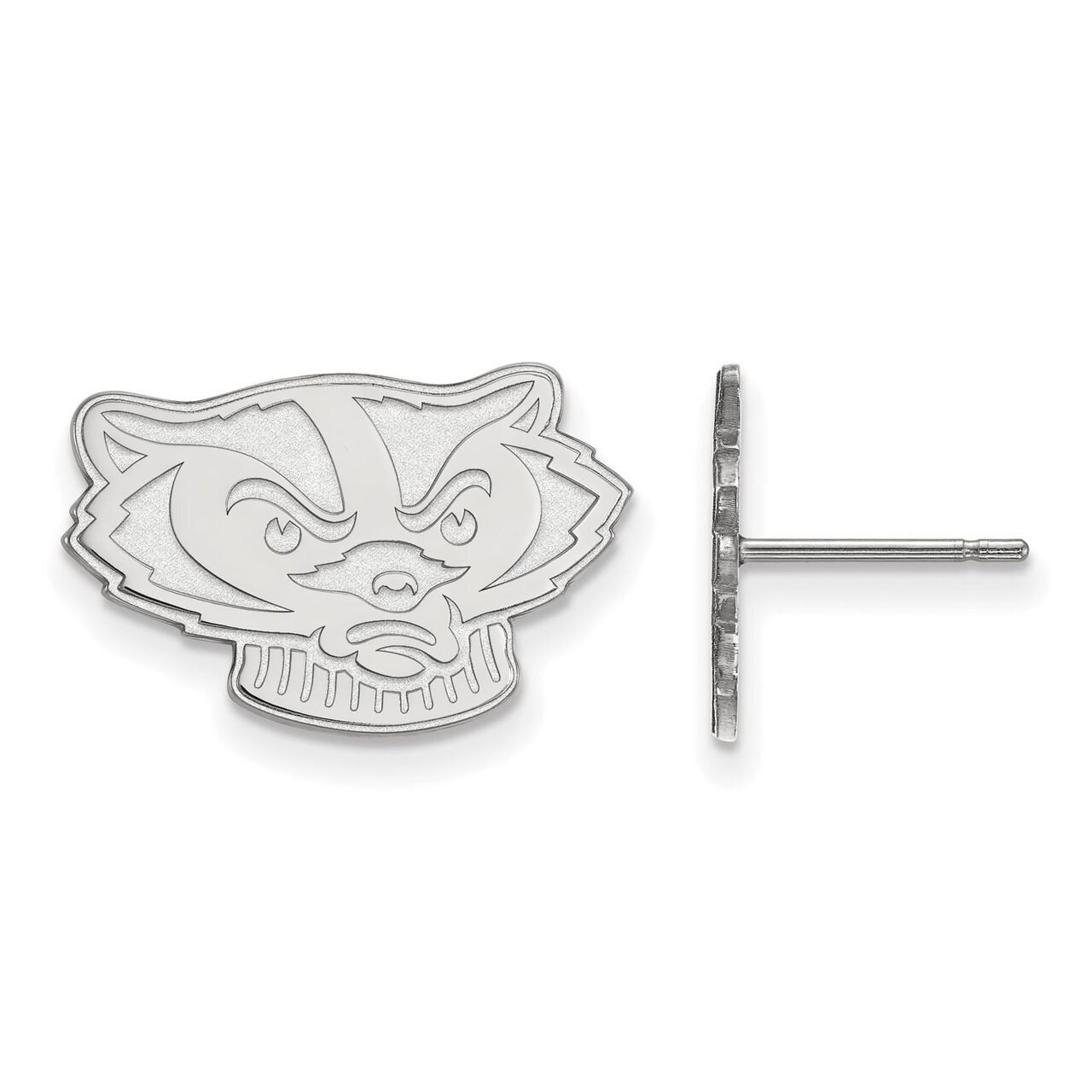 University of Wisconsin Small Post Earring 10k White Gold 1W065UWI, MPN: 1W065UWI, 886774792170