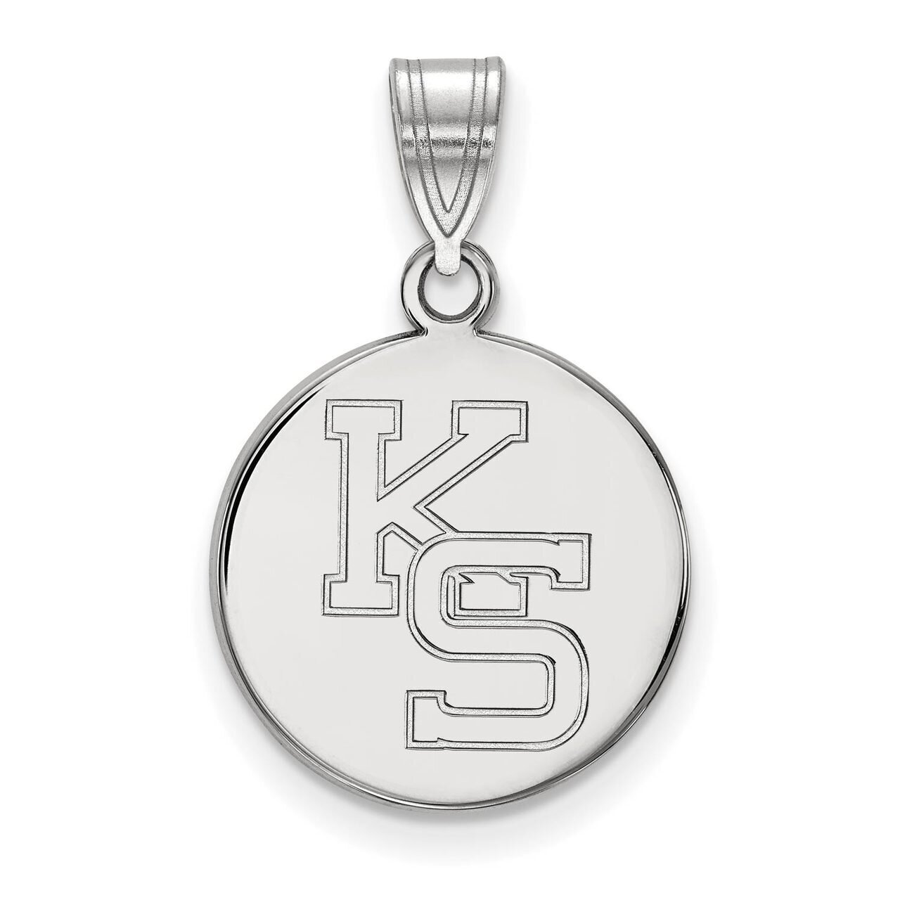 Kansas State University Medium Pendant 10k White Gold 1W067KSU, MPN: 1W067KSU, 886774792354
