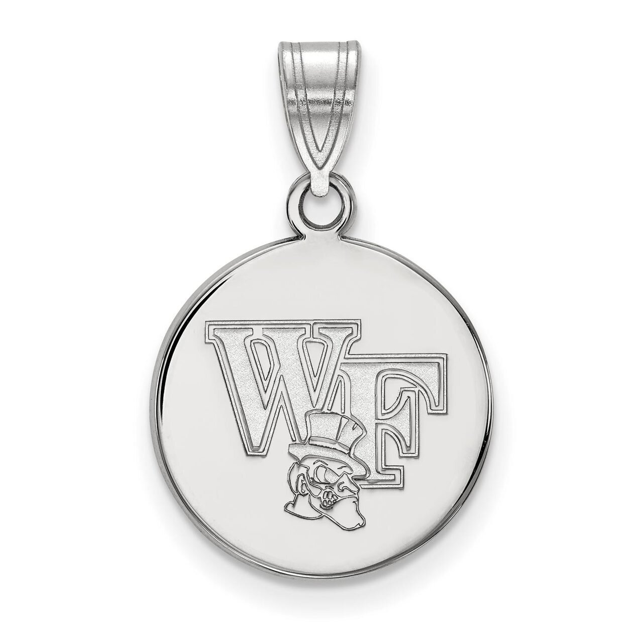 Wake Forest University Medium Disc Pendant 10k White Gold 1W067WFU, MPN: 1W067WFU, 886774792460