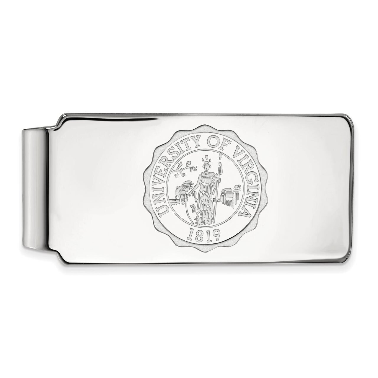 University of Virginia Money Clip Crest 10k White Gold 1W070UVA, MPN: 1W070UVA, 886774792880