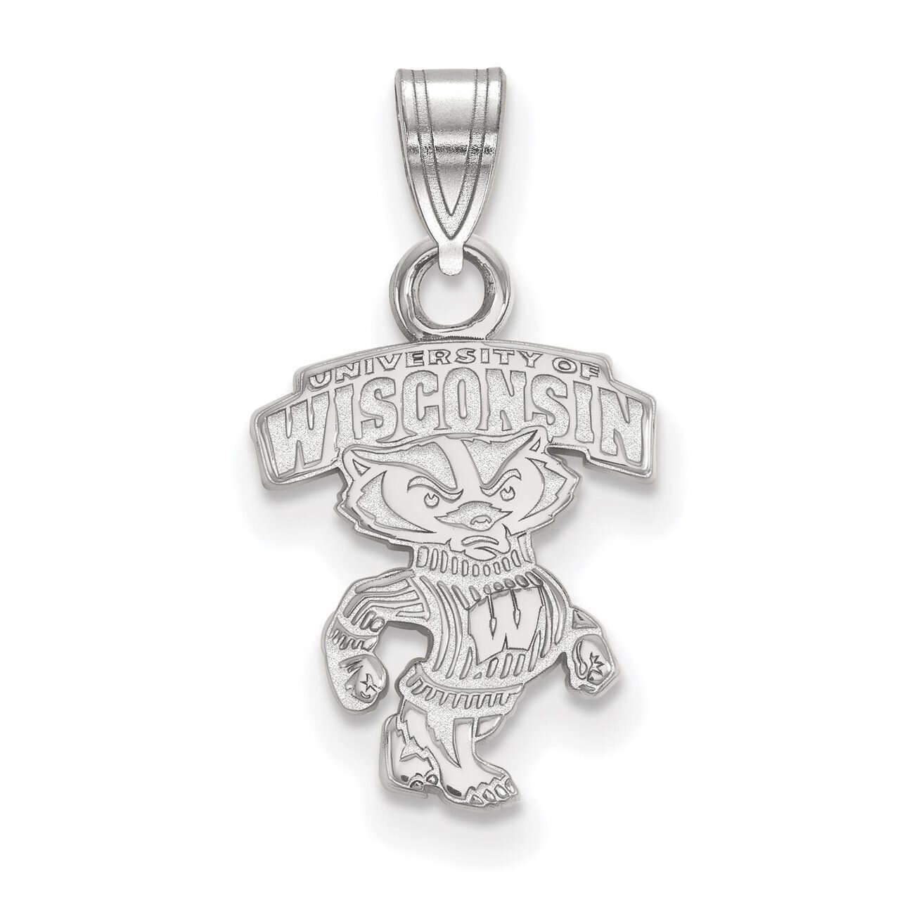 University of Wisconsin Small Pendant 10k White Gold 1W071UWI, MPN: 1W071UWI, 886774792965