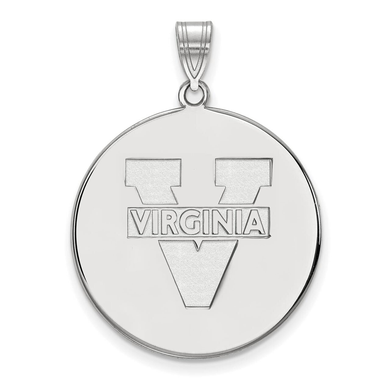 University of Virginia x-Large Disc Pendant 10k White Gold 1W072UVA, MPN: 1W072UVA, 886774793078