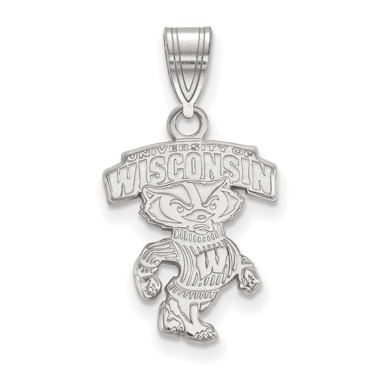 University of Wisconsin Medium Pendant 10k White Gold 1W072UWI, MPN: 1W072UWI, 886774793085