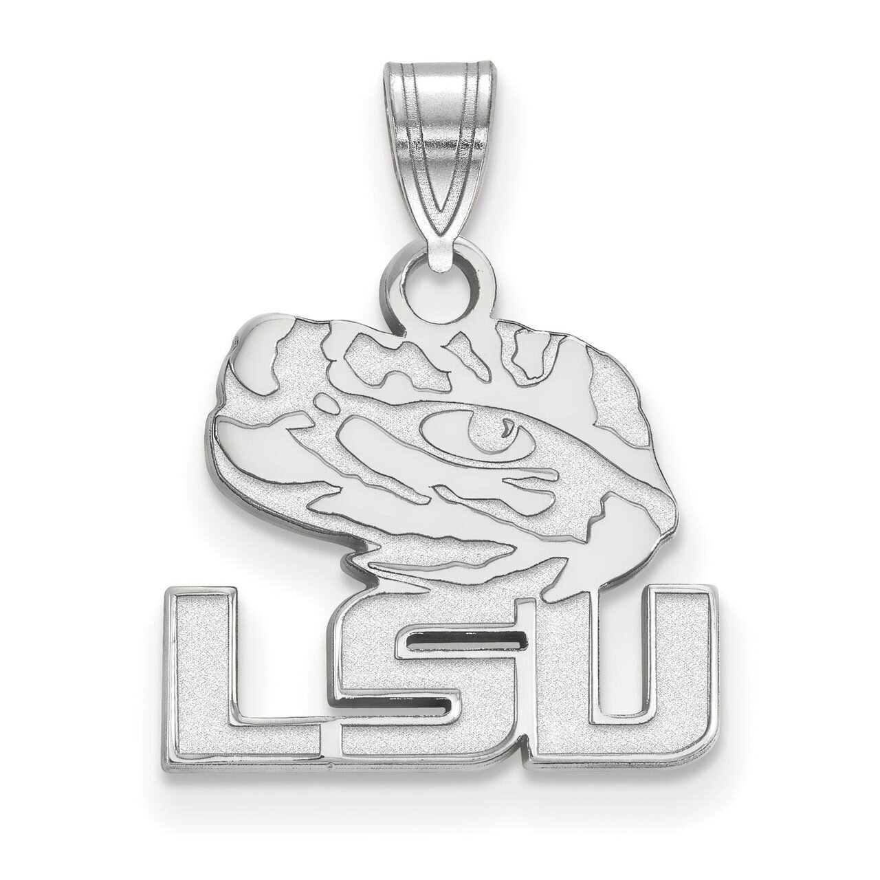 Louisiana State University Small Pendant 10k White Gold 1W074LSU, MPN: 1W074LSU, 886774793221