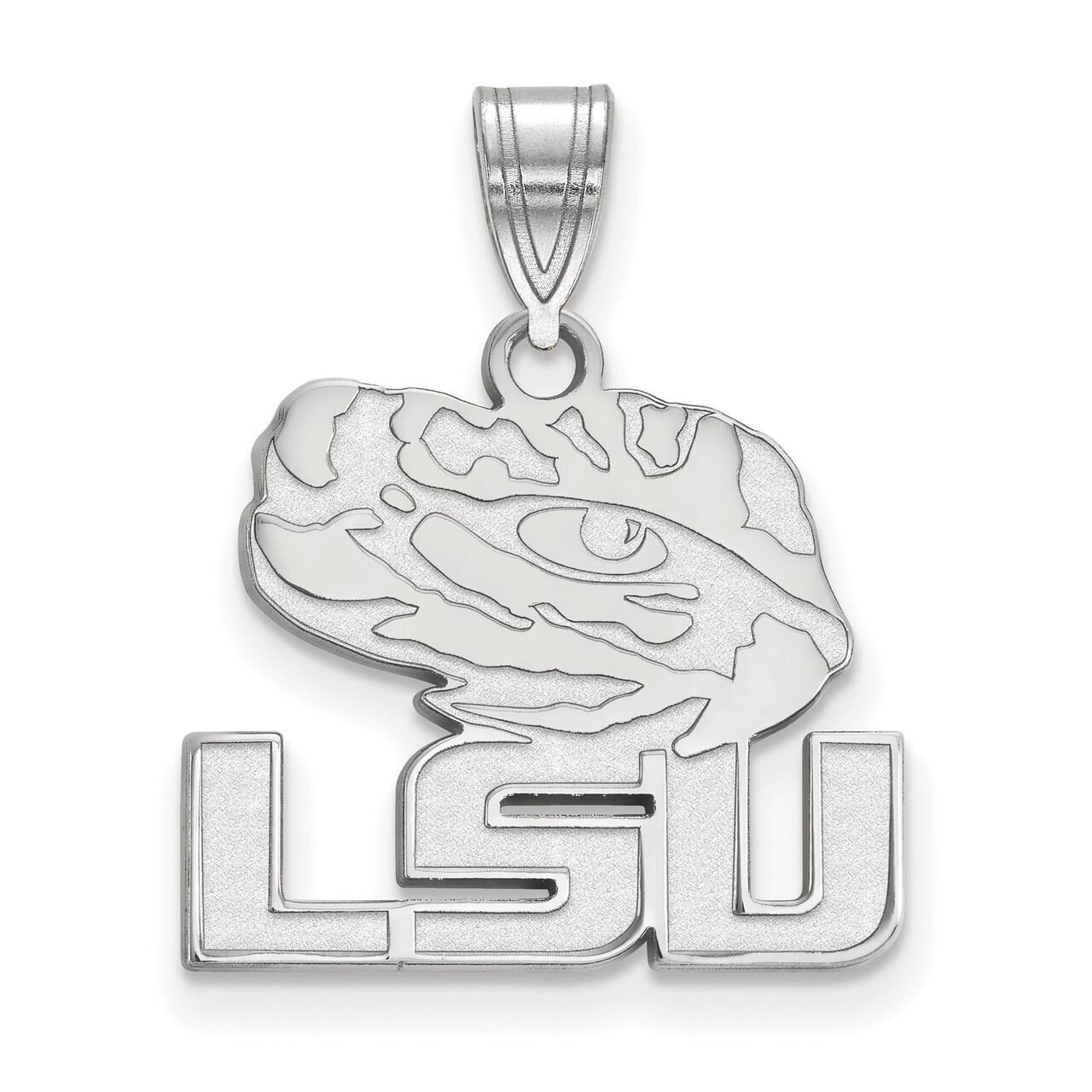 Louisiana State University Medium Pendant 10k White Gold 1W075LSU, MPN: 1W075LSU, 886774793313