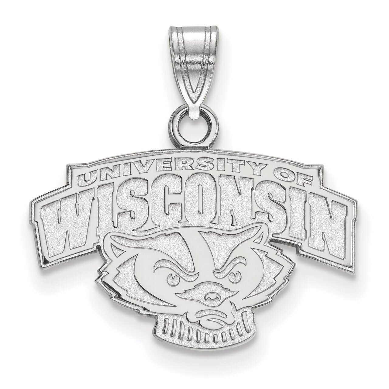 University of Wisconsin Small Pendant 10k White Gold 1W075UWI, MPN: 1W075UWI, 886774793368
