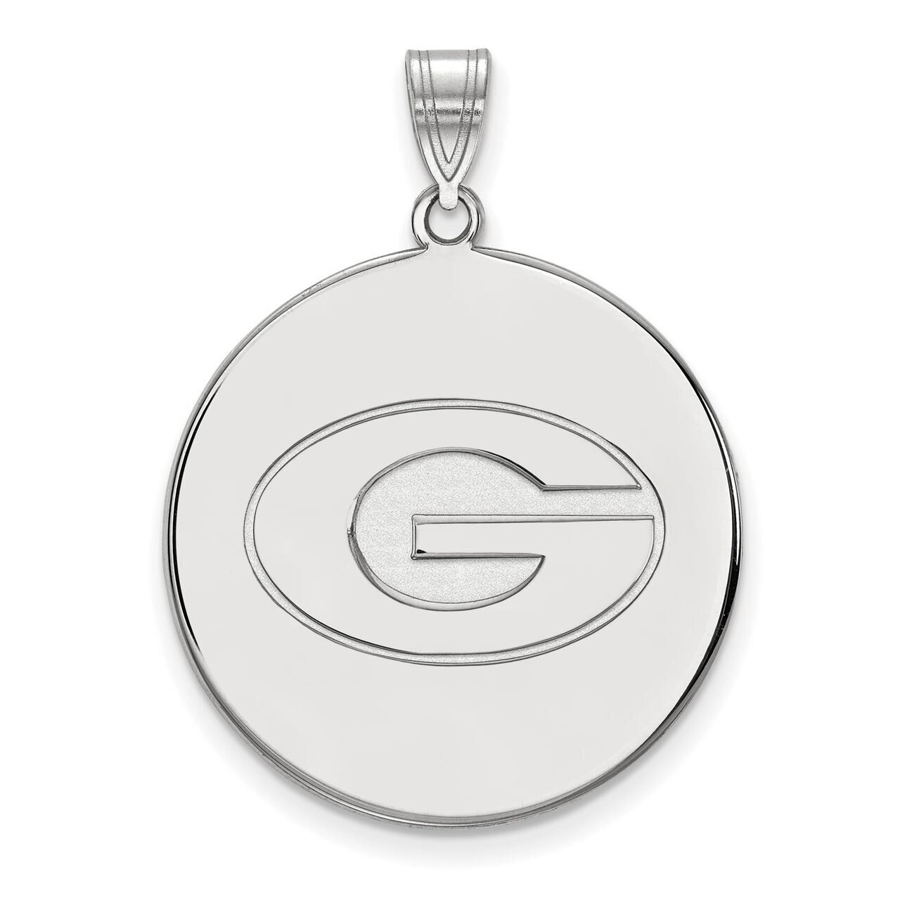 University of Georgia x-Large Disc Pendant 10k White Gold 1W078UGA, MPN: 1W078UGA, 886774793511