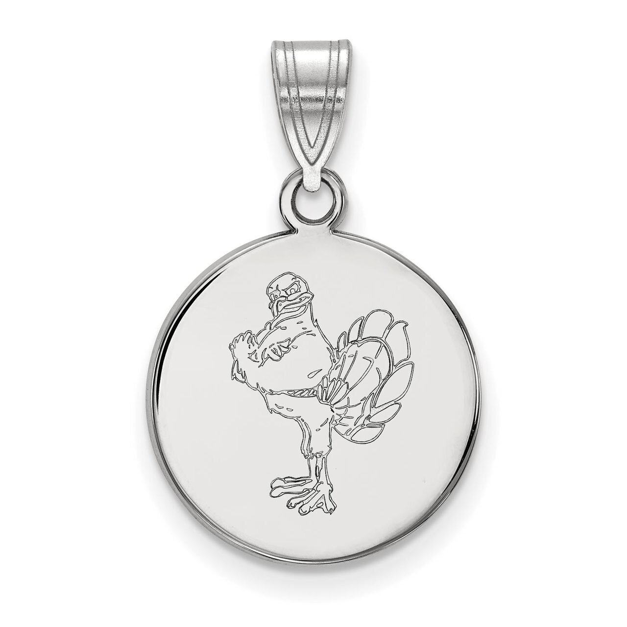 Virginia Tech Medium Disc Pendant 10k White Gold 1W078VTE, MPN: 1W078VTE, 886774793542