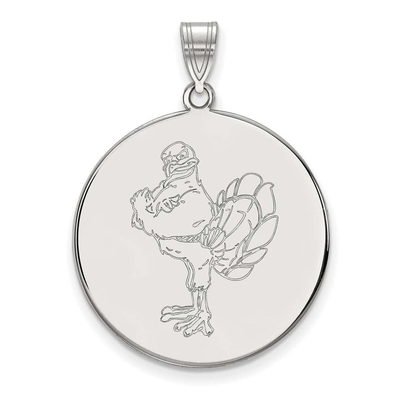 Virginia Tech x-Large Disc Pendant 10k White Gold 1W079VTE, MPN: 1W079VTE, 886774793573