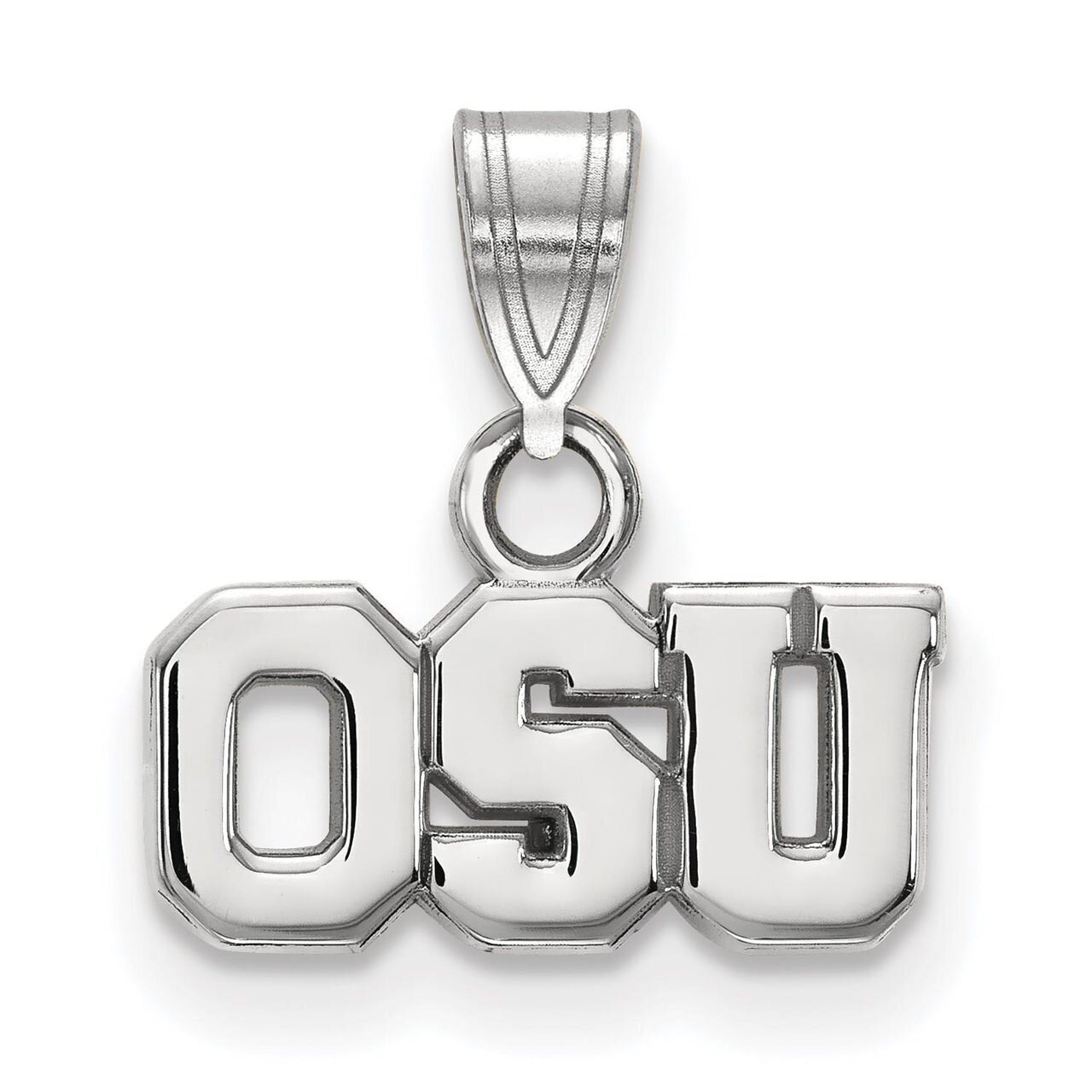 Ohio State University Small Pendant 10k White Gold 1W081OSU, MPN: 1W081OSU, 886774793641