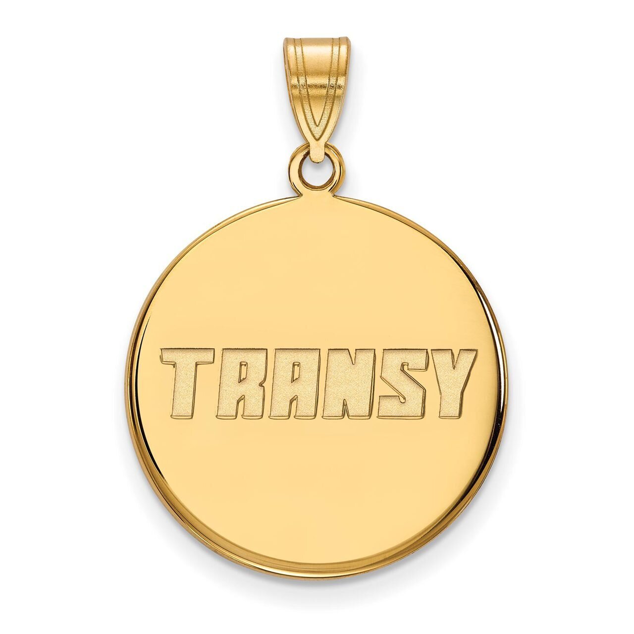 Transylvania University Large Disc Pendant 10k Yellow Gold 1Y001TRU, MPN: 1Y001TRU, 886774795607