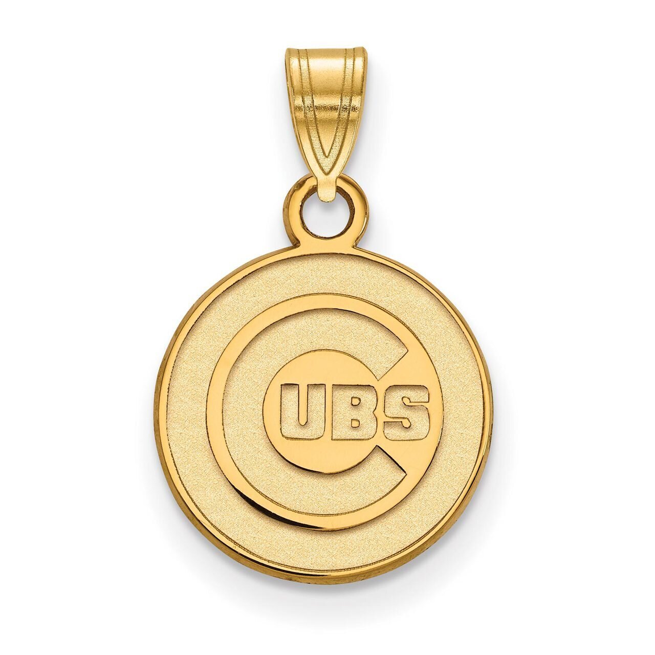 Chicago Cubs Small Pendant 10k Yellow Gold 1Y002CUB