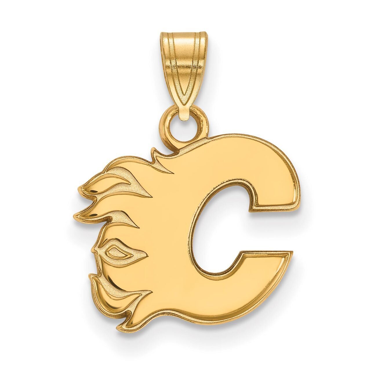 Calgary Flames Small Pendant 10k Yellow Gold 1Y002FLA, MPN: 1Y002FLA, 886774734408