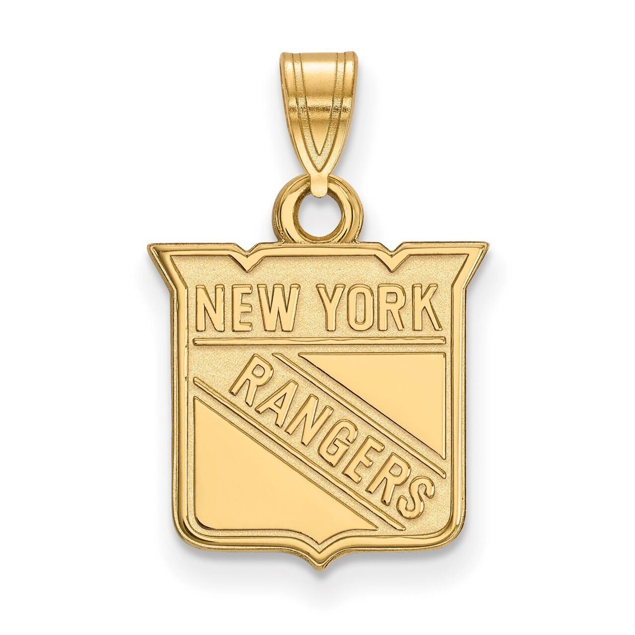 New York Rangers Small Pendant 10k Yellow Gold 1Y002RNG