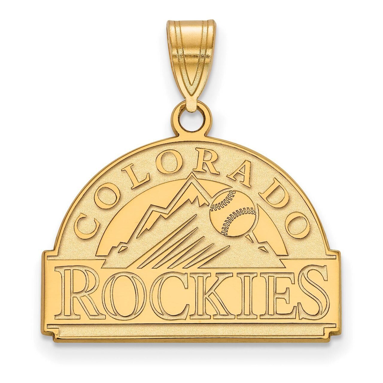 Colorado Rockies Medium Pendant 10k Yellow Gold 1Y002ROK