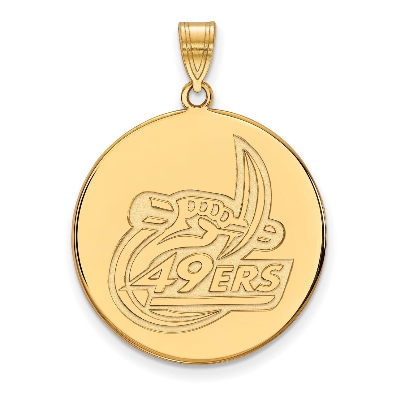 University of North Carolina at Charlotte x-Large Disc Pendant 10k Yellow Gold 1Y002UNCC, MPN: 1Y00…