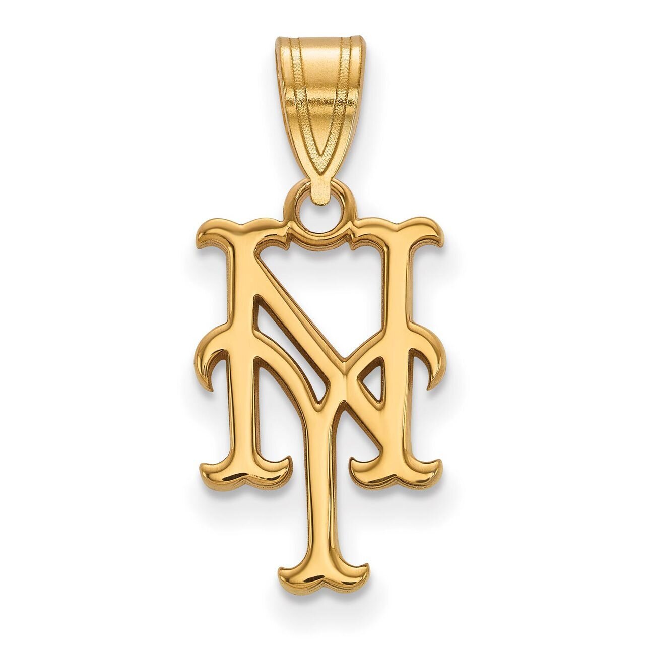New York Mets Medium Pendant 10k Yellow Gold 1Y003MET