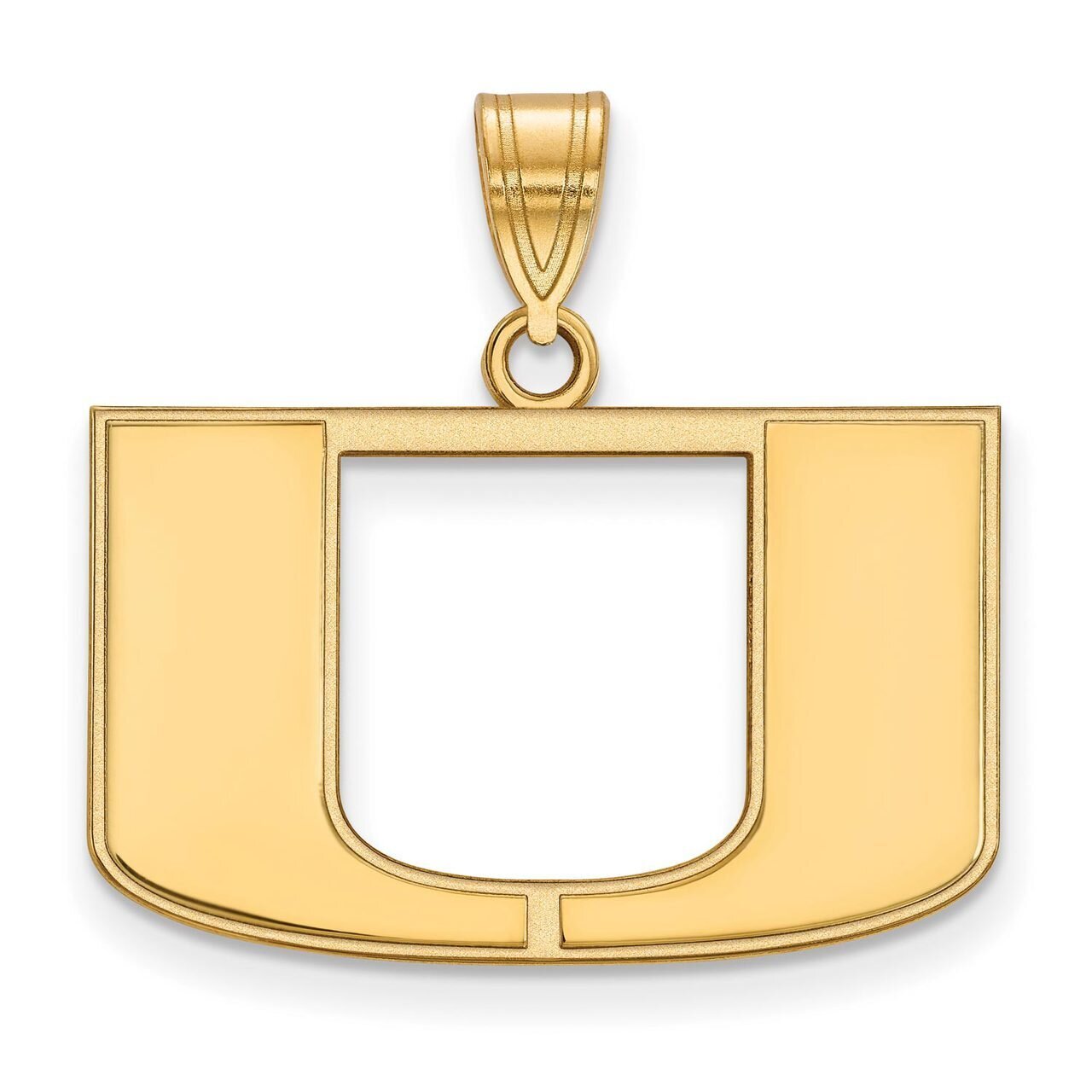 University of Miami Medium Pendant 10k Yellow Gold 1Y003UMF, MPN: 1Y003UMF, 886774800103
