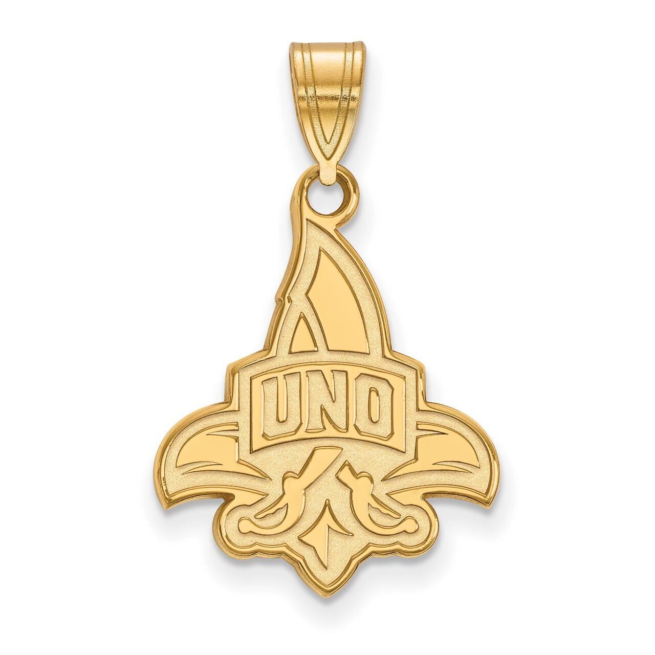 University of New Orleans Large Pendant 10k Yellow Gold 1Y003UNO, MPN: 1Y003UNO, 886774800202