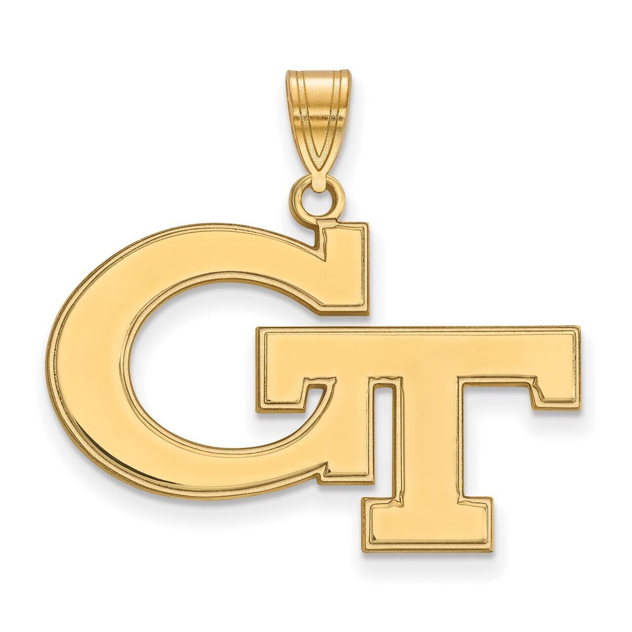 Georgia Institute of Technology Large Pendant 10k Yellow Gold 1Y004GT