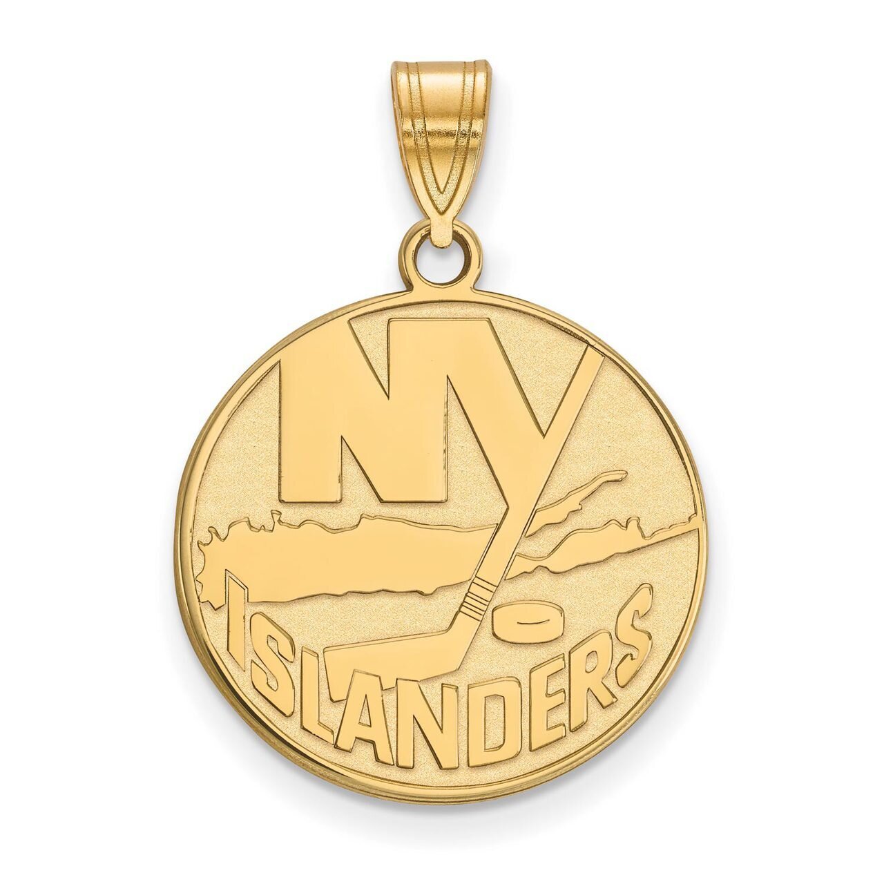 New York Islanders Large Pendant 10k Yellow Gold 1Y004ISL