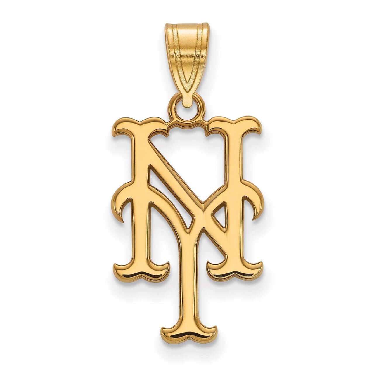 New York Mets Large Pendant 10k Yellow Gold 1Y004MET