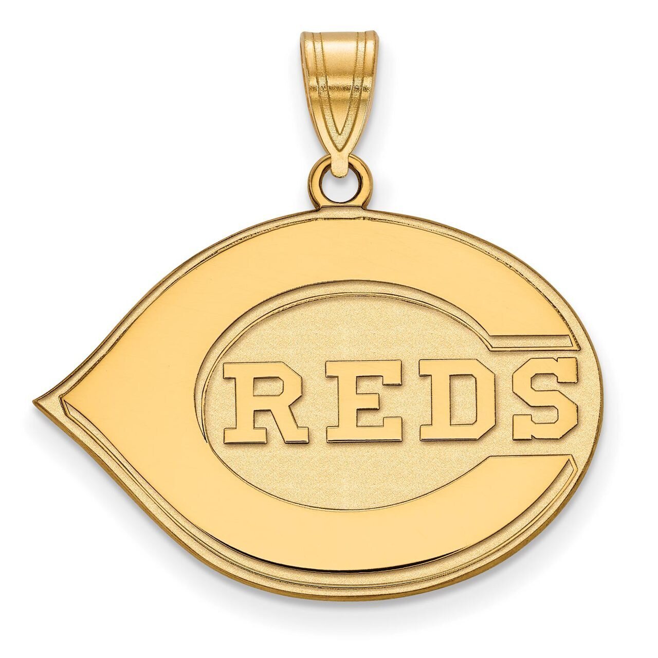 Cincinnati Reds Large Pendant 10k Yellow Gold 1Y004RDS