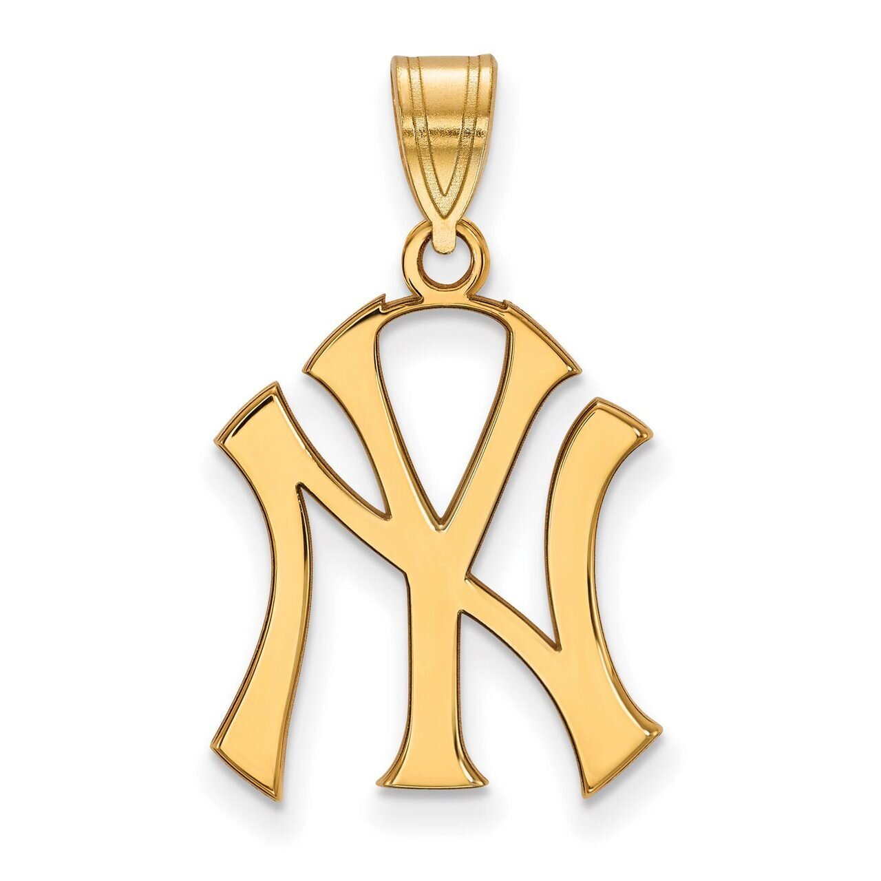 New York Yankees Large Pendant 10k Yellow Gold 1Y004YAN