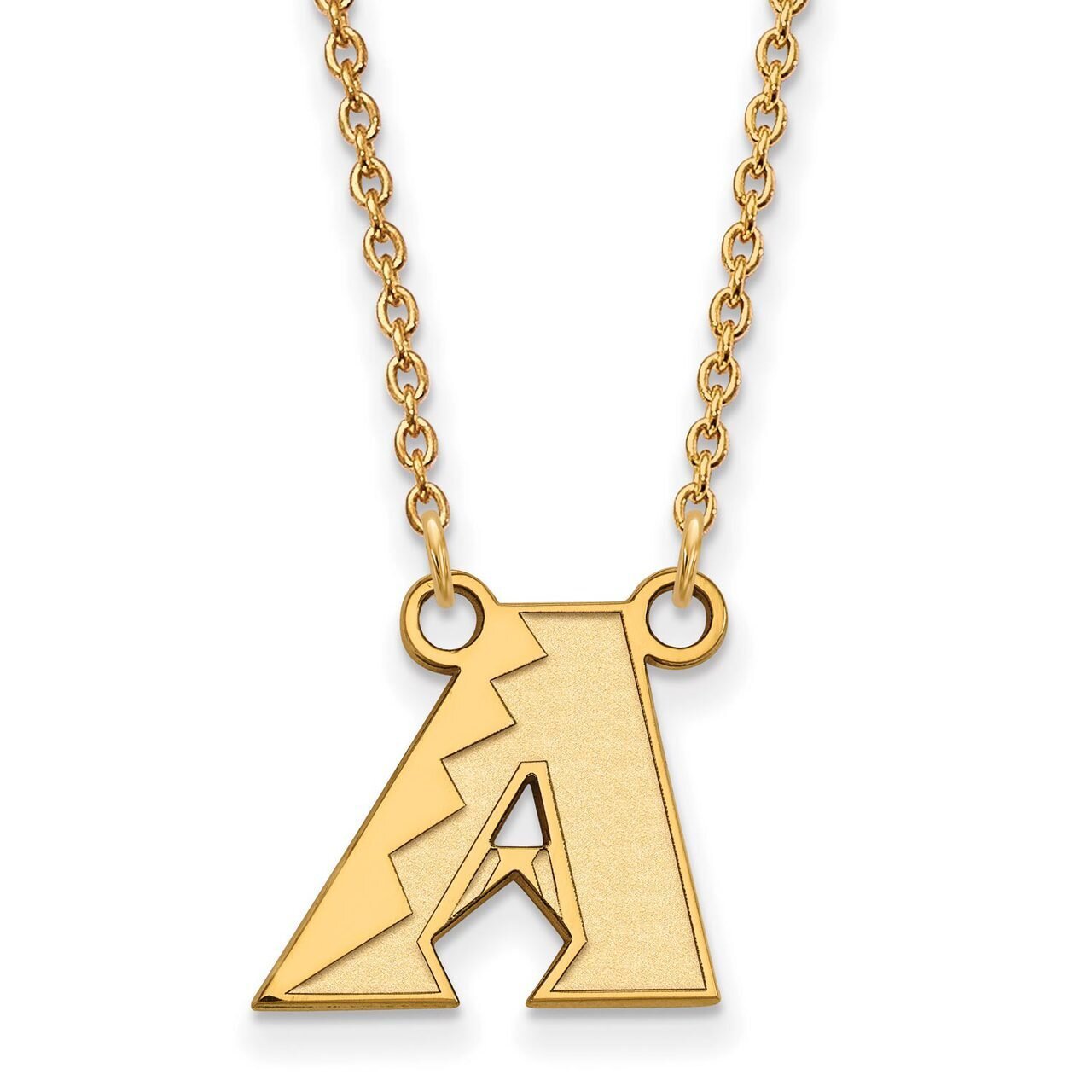 Arizona Diamondbacks Small Pendant with Chain Necklace 10k Yellow Gold 1Y006DIA-18