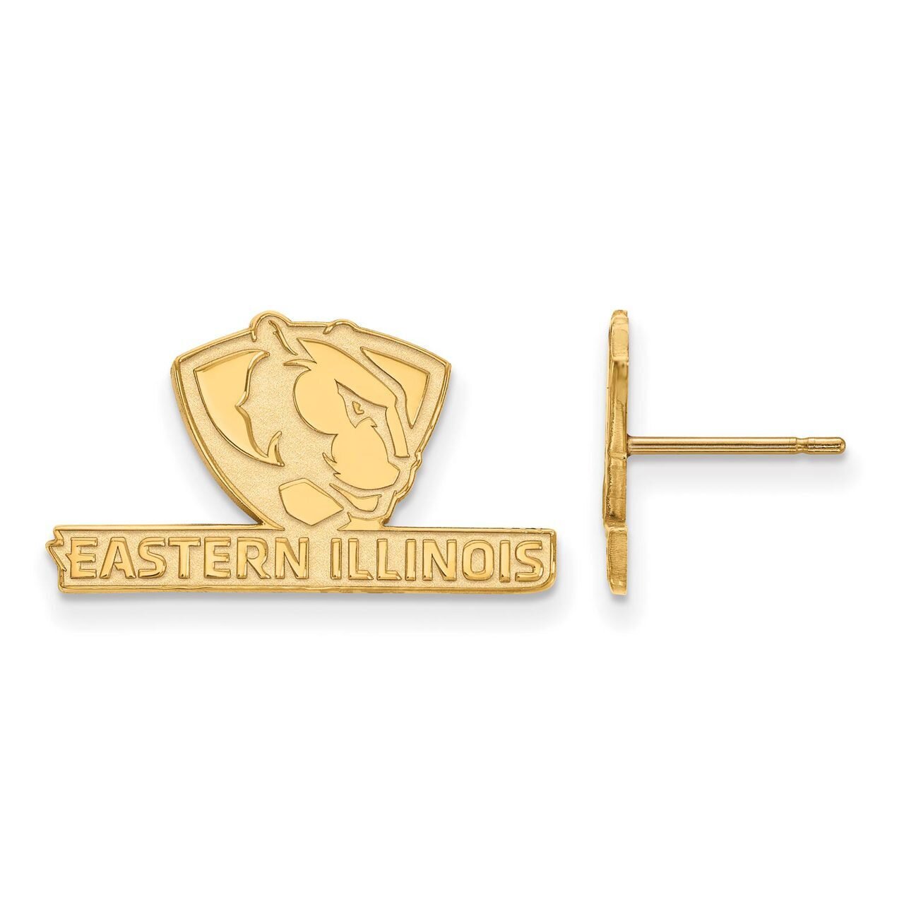 Eastern Illinois University Small Post Earring 10k Yellow Gold 1Y006EIU