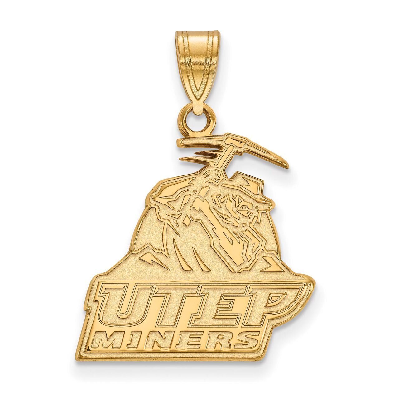 The University of Texas at El Paso Large Pendant 10k Yellow Gold 1Y006UTE