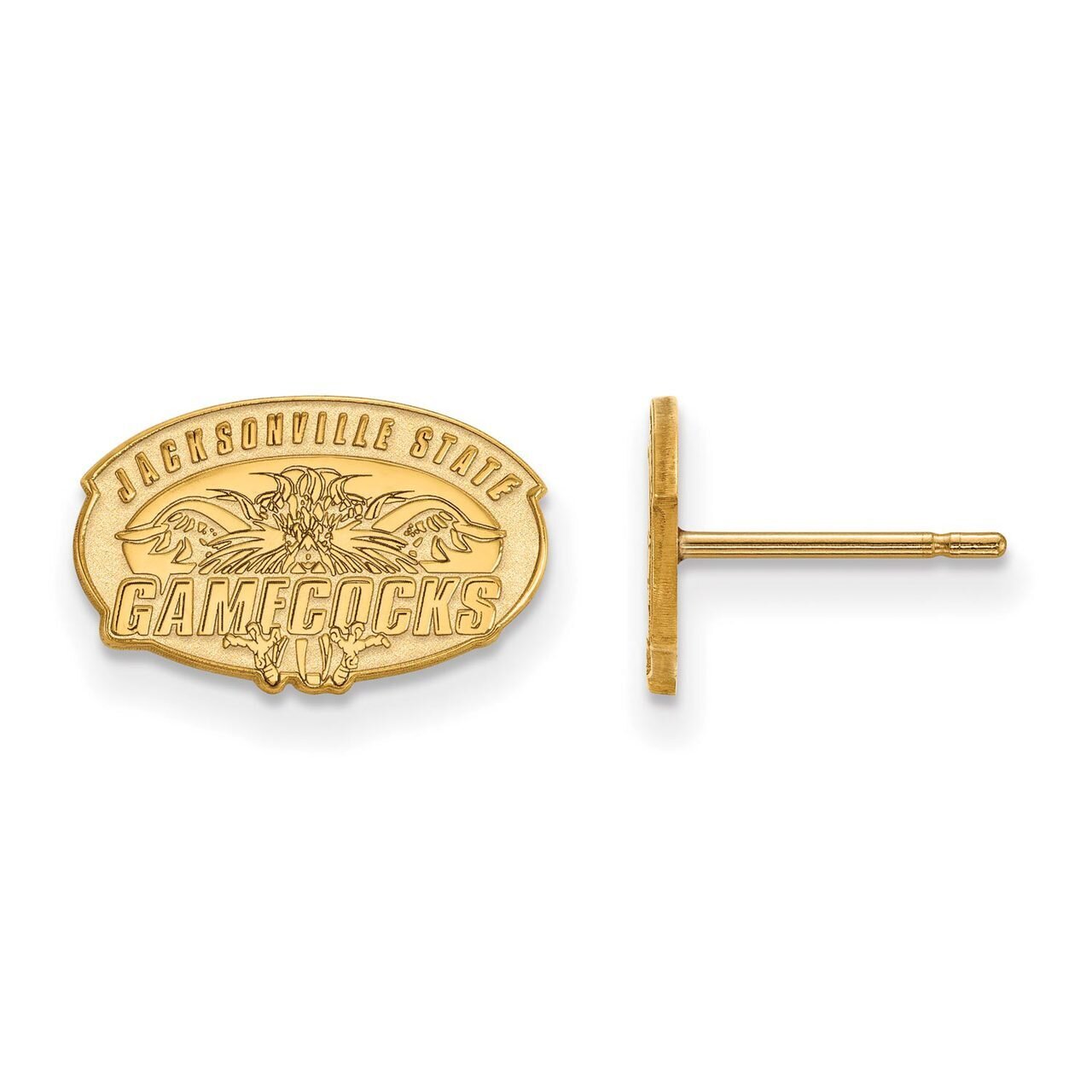 Jacksonville State University x-Small Post Earring 10k Yellow Gold 1Y007JAC